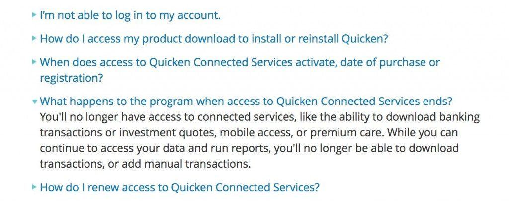 no more accounts to add quicken for mac